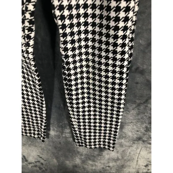 Old Navy Girls Black And White Dog Tooth Stretch Pants Size 5 Toddler - Picture 5 of 7